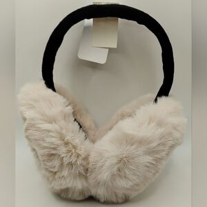 Faux Fur Earmuffs in Cream and Black BNWT